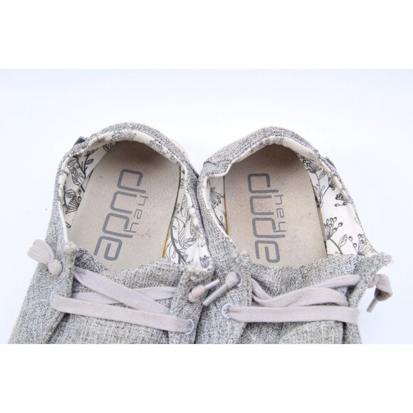 Hey Dude Wendy Linen Shoes Sneakers Women's Walking Comfort Sz 9 Eur 40 - Picture 6 of 12